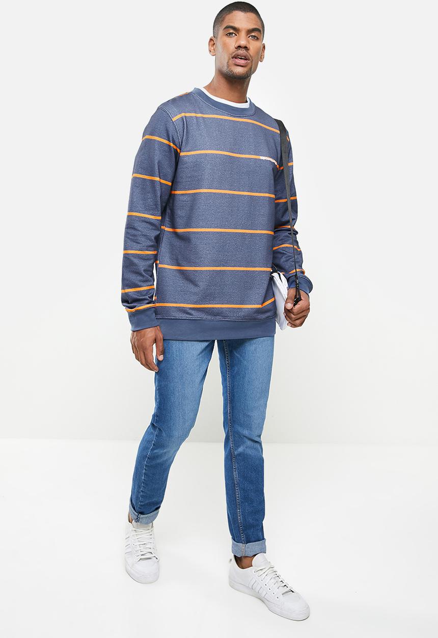 Rip Curl - Saltwater culture crew - navy & orange 