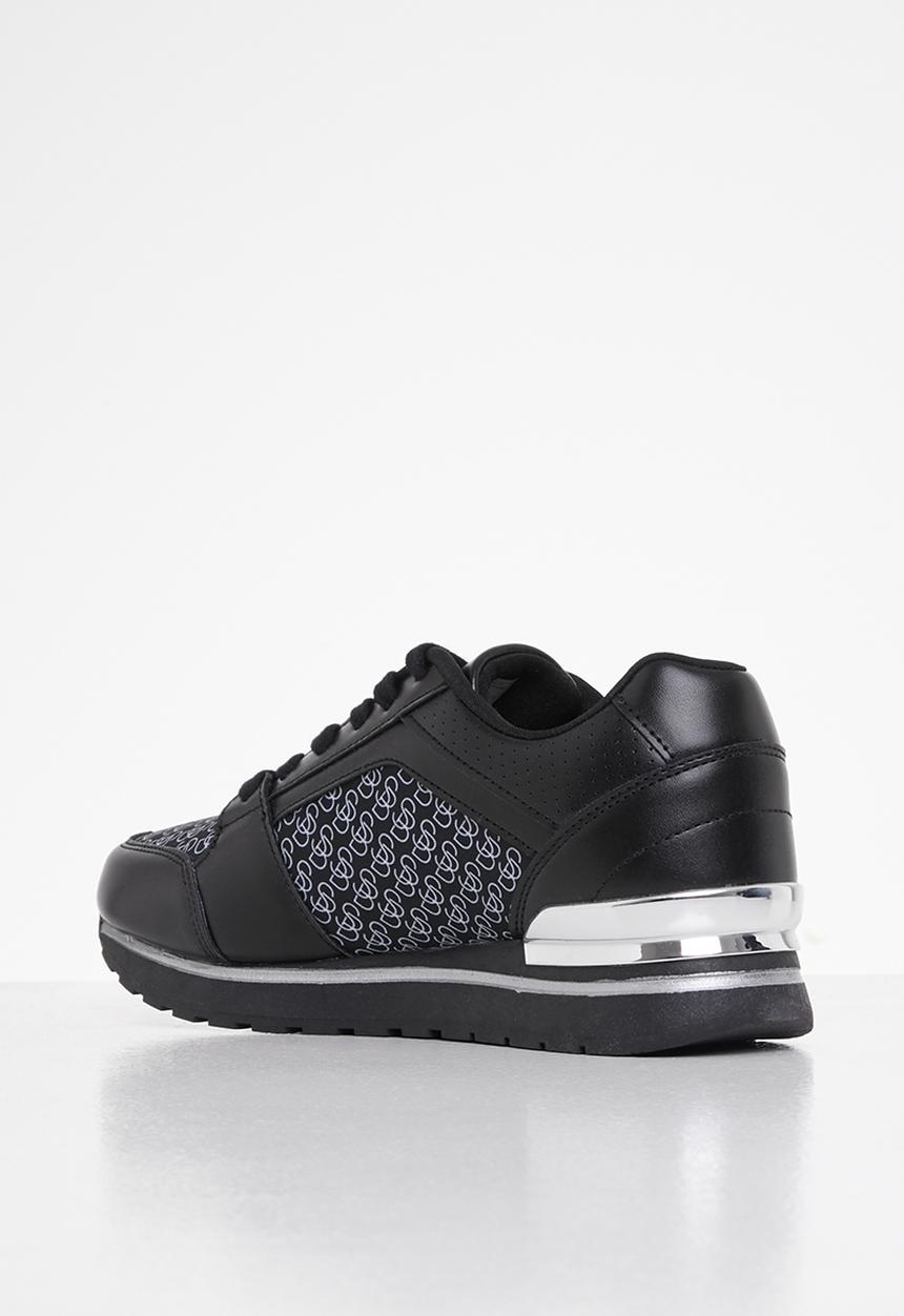 SISSY BOY - Logomania all over print sneaker  - black