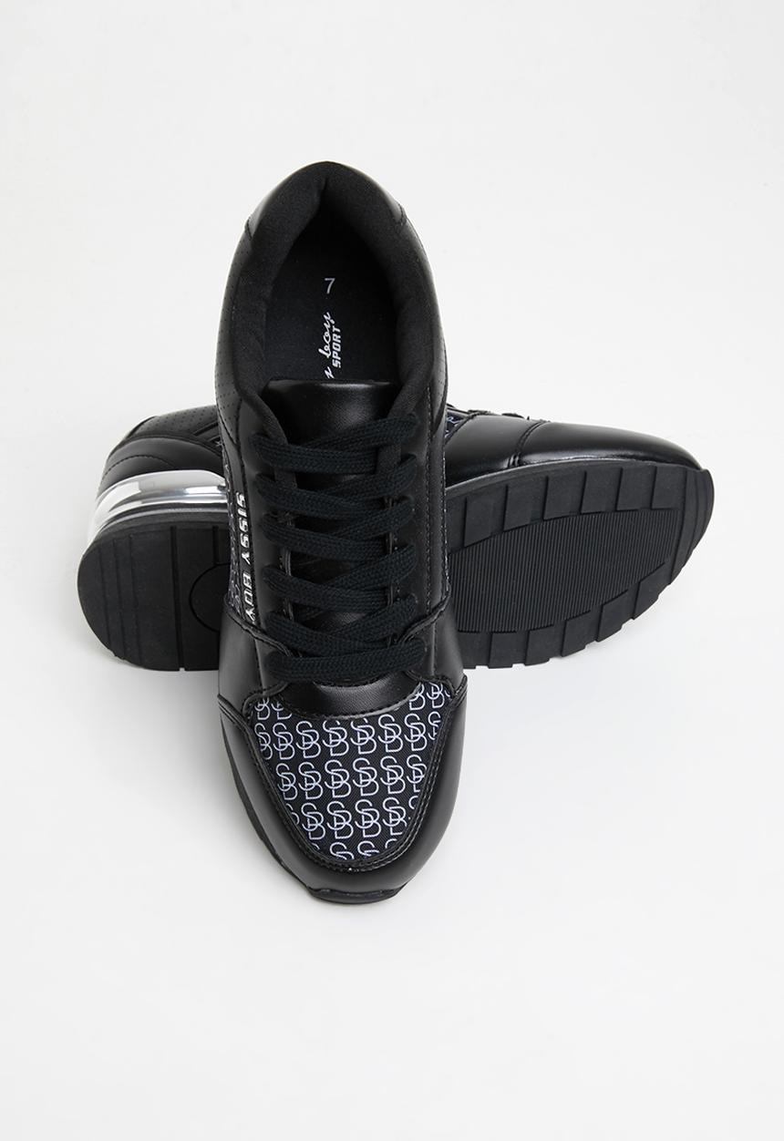 SISSY BOY - Logomania all over print sneaker  - black