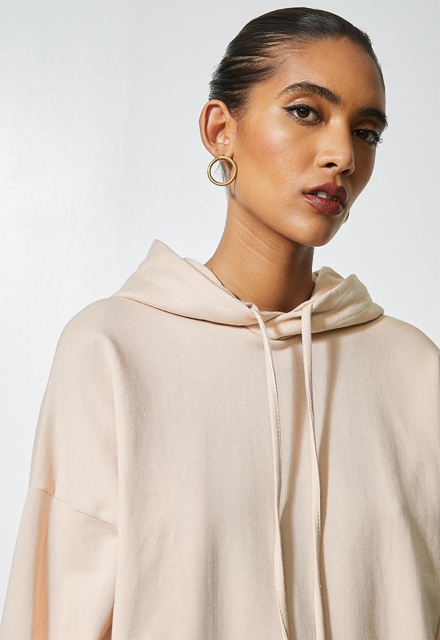 Superbalist - Longline hoodie - stone