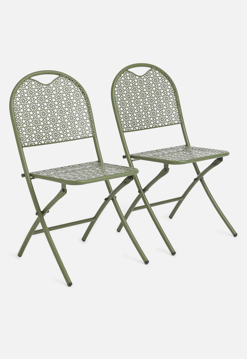 H&S - Punch folding chair - green