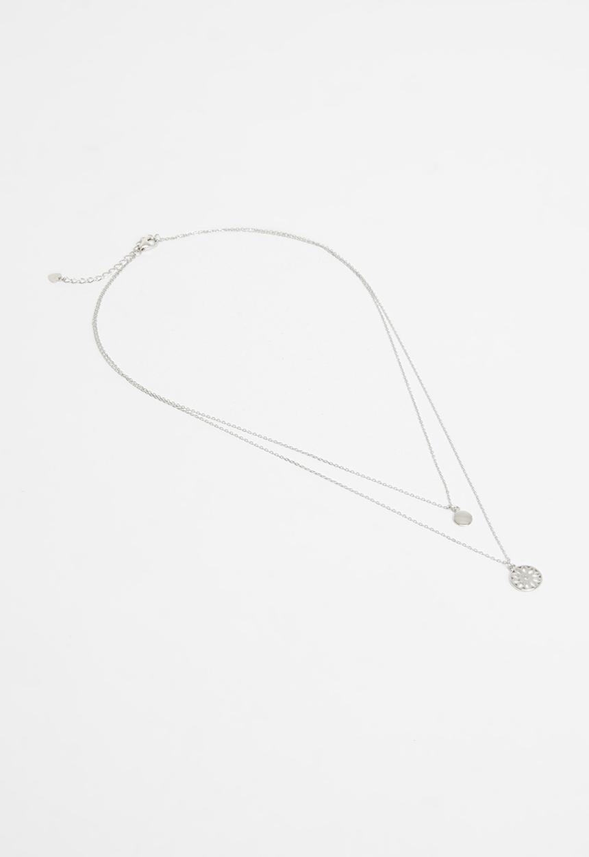 Superbalist - Double layered sterling silver necklace - silver 