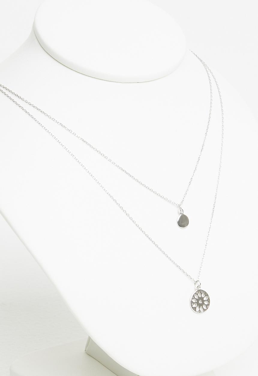 Superbalist - Double layered sterling silver necklace - silver 