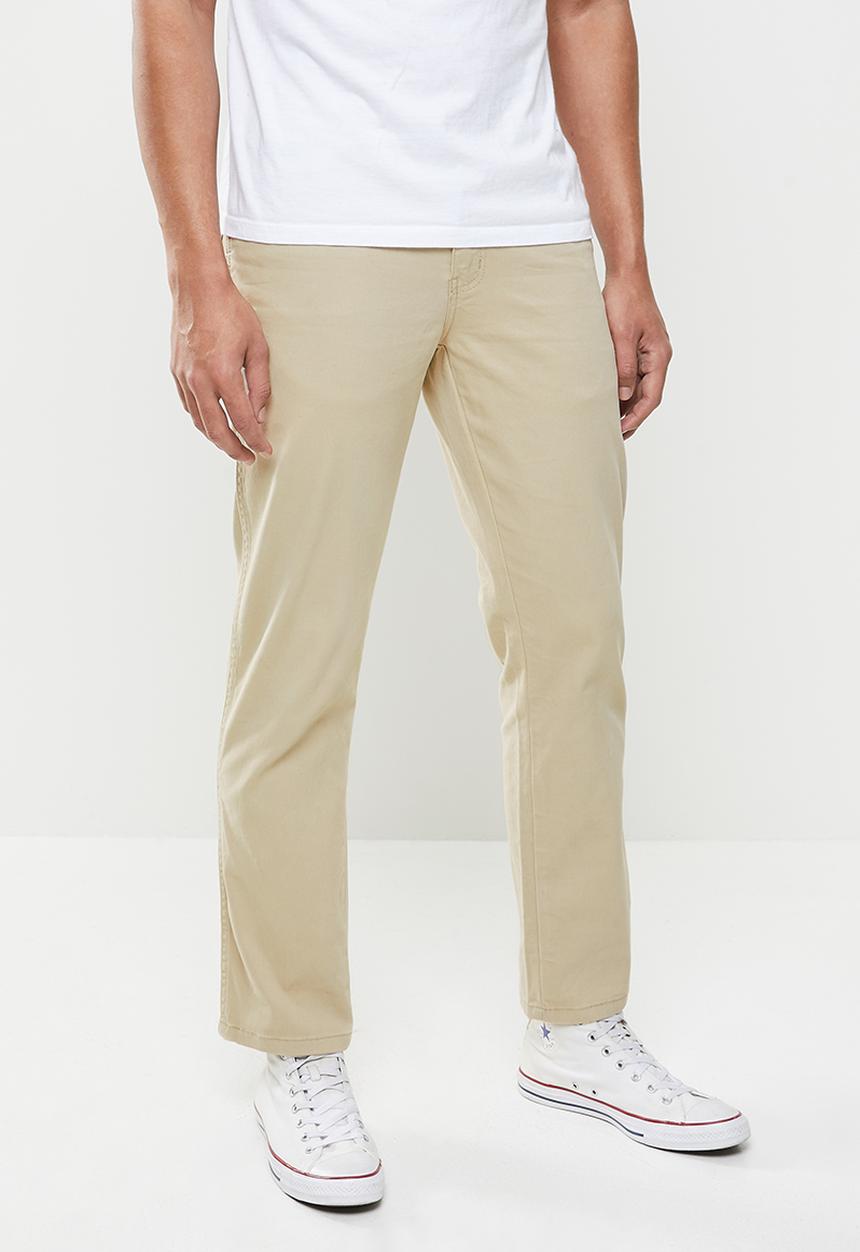 Wrangler - Texas stretch twill chino - stone