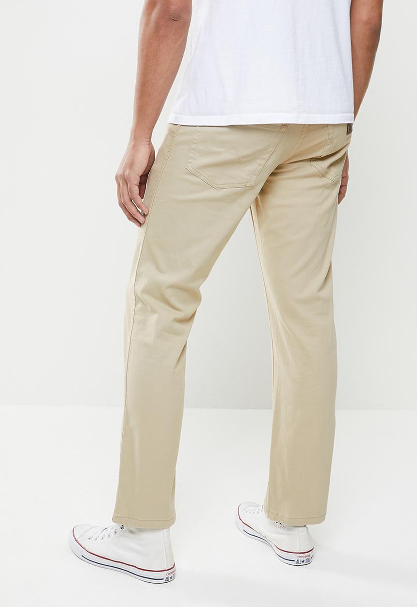 Wrangler - Texas stretch twill chino - stone