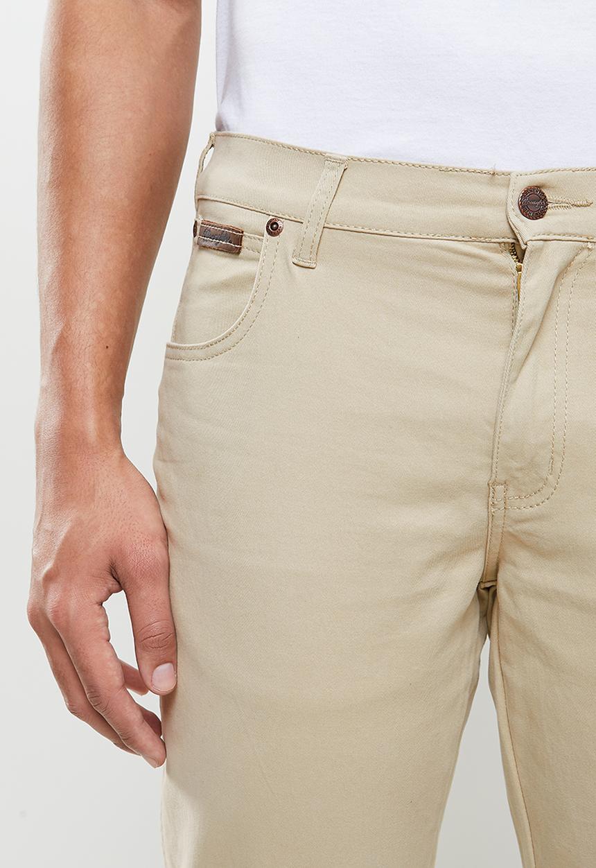 Wrangler - Texas stretch twill chino - stone