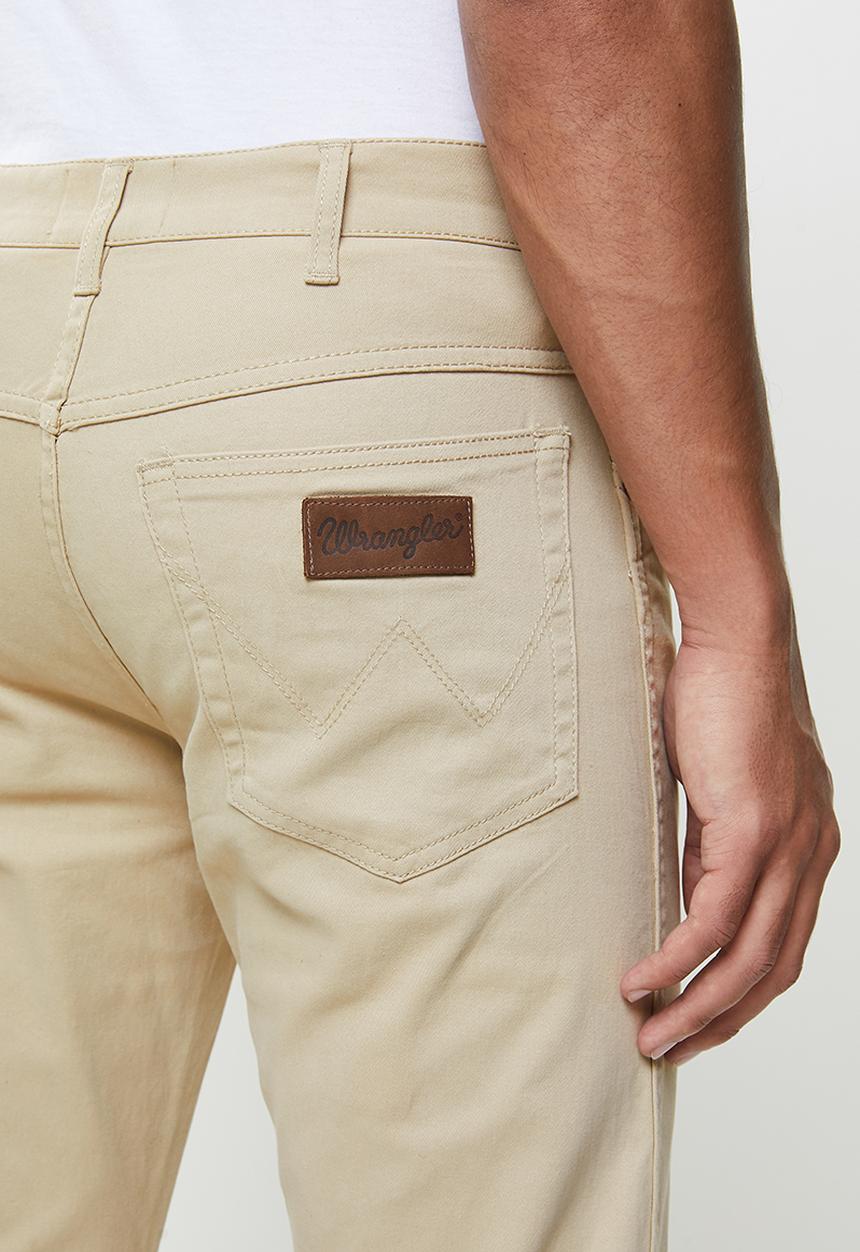 Wrangler - Texas stretch twill chino - stone