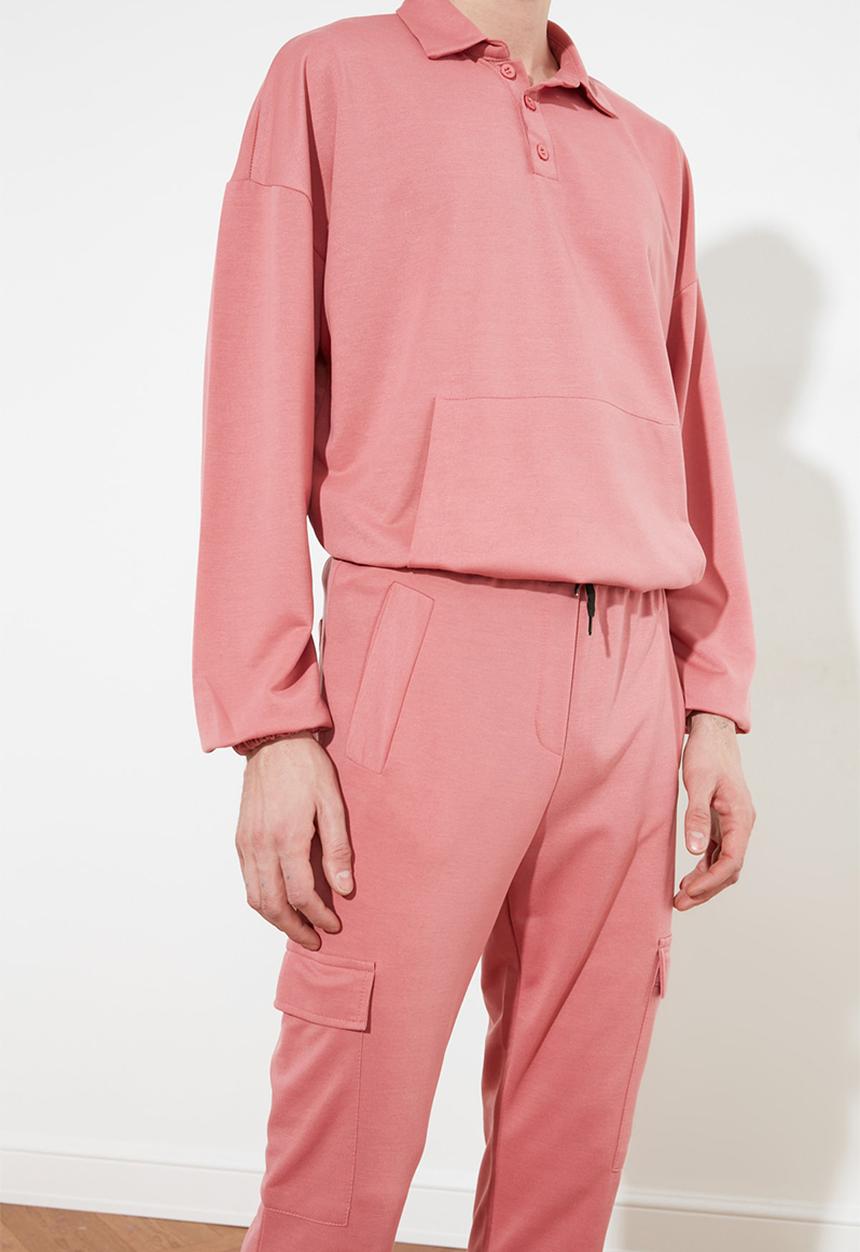 Trendyol - Basic sweatsuit - rose