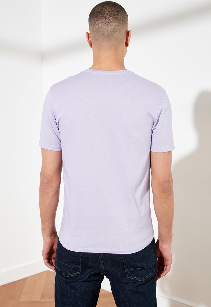 Trendyol - Plain short sleeve tee - lilac