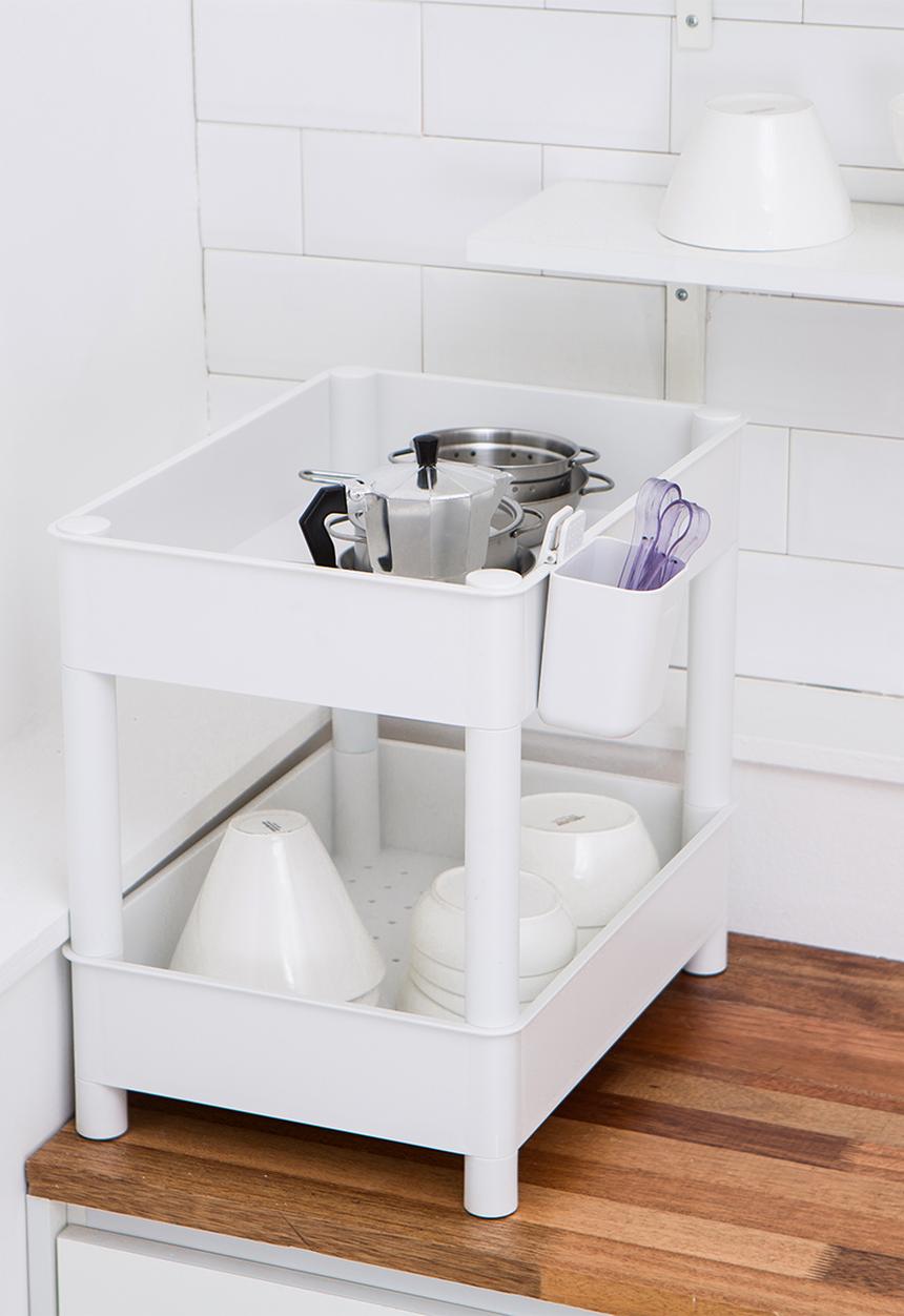 Litem - Myroom tray 2 layers - white