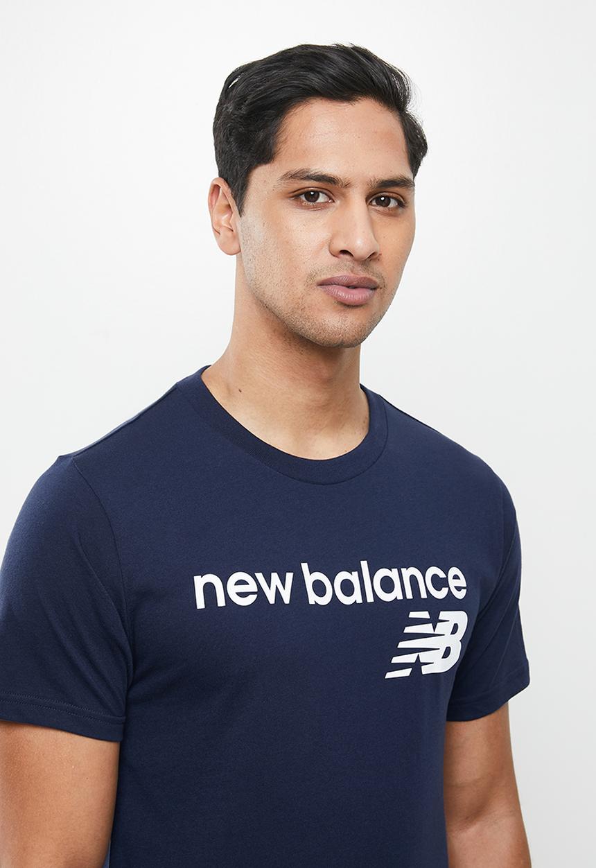New Balance  - New Balance classics core logo tee - navy