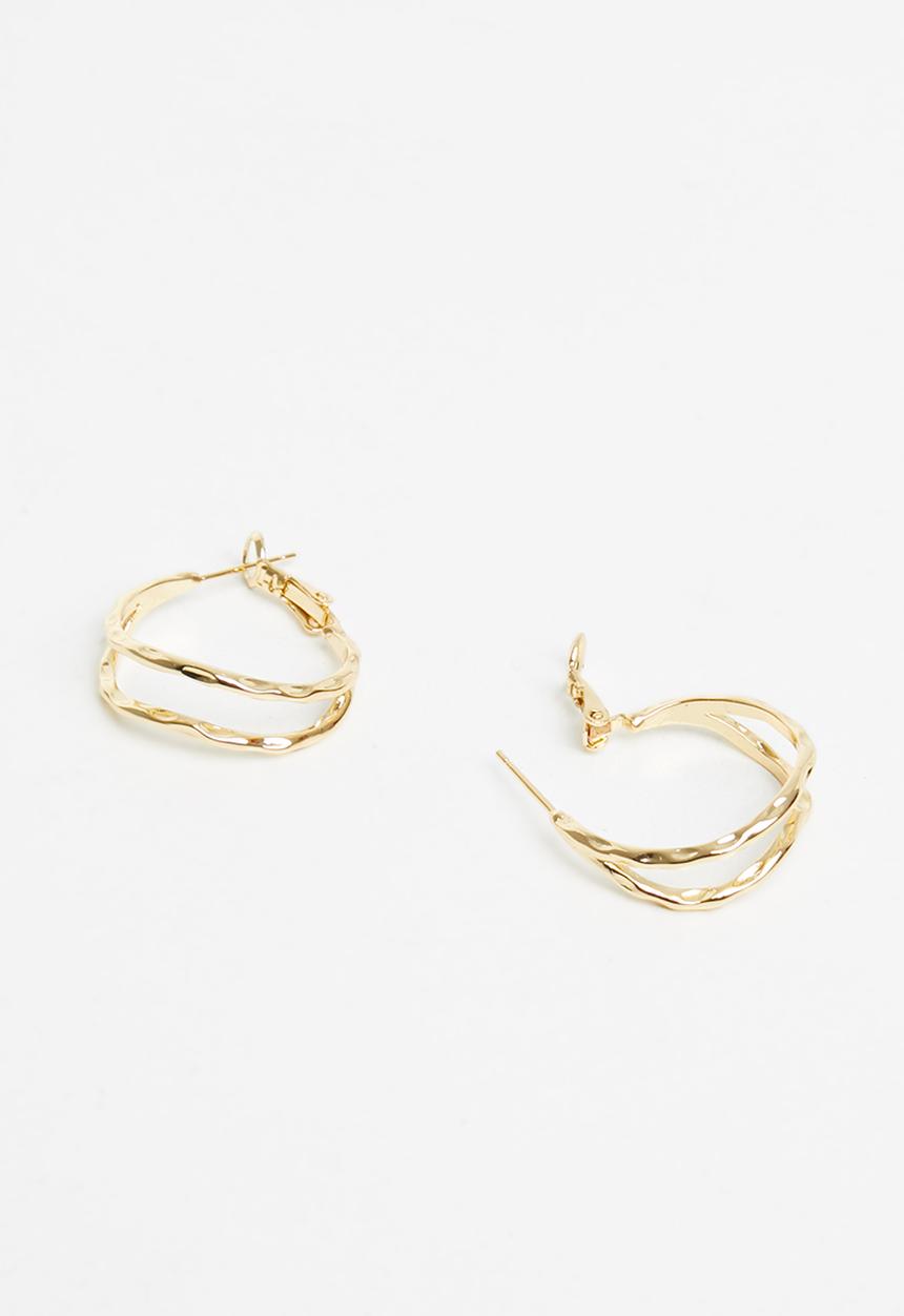 Superbalist - Double hoop earrings - gold