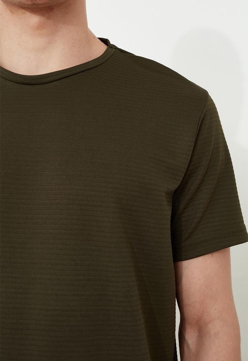 Trendyol - Basic short sleeve tee - khaki