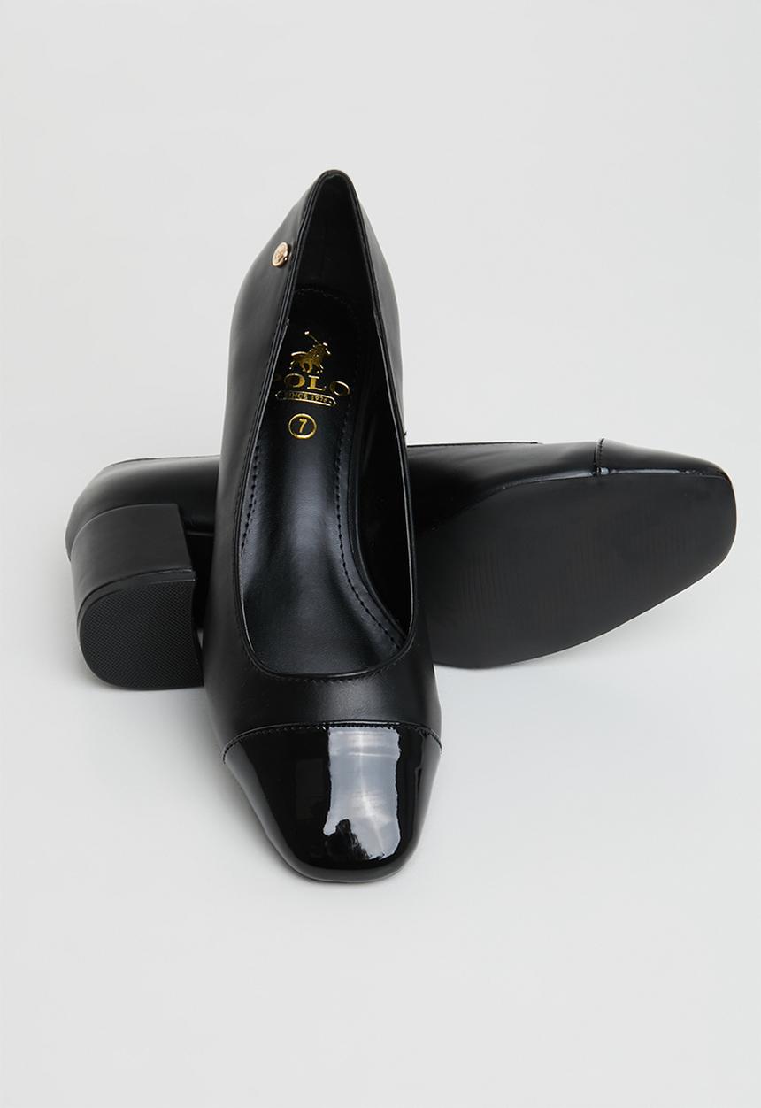 POLO - Alana contrast court - black