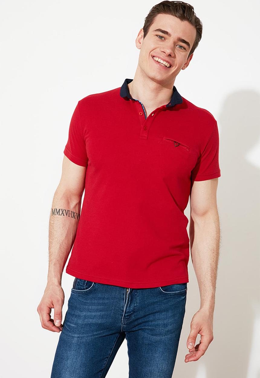 Trendyol - Chest pocket golfer - red