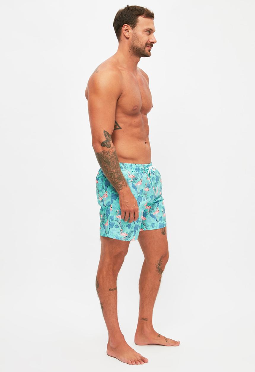 Trendyol - Printed swim shorts - mint