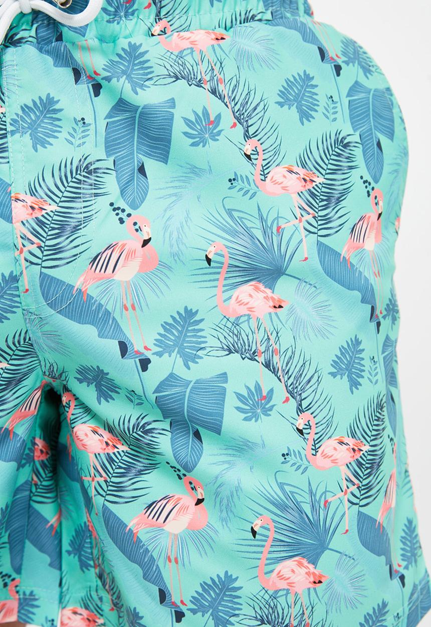 Trendyol - Printed swim shorts - mint