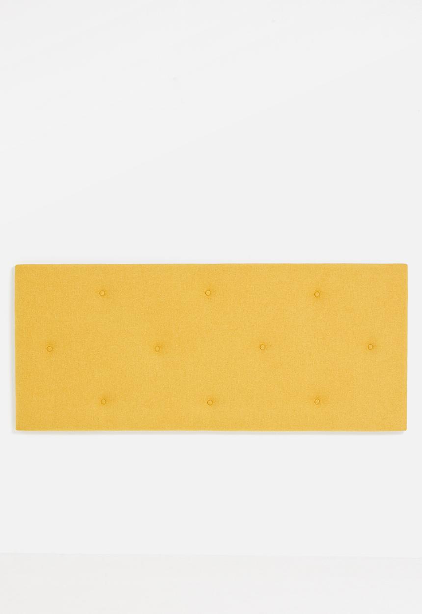Sixth Floor - Surface button headboard - mustard - Queen