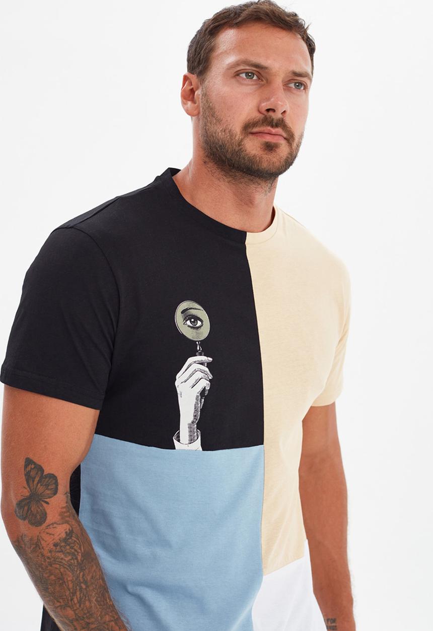 Trendyol - Colour block short sleeve tee - multi