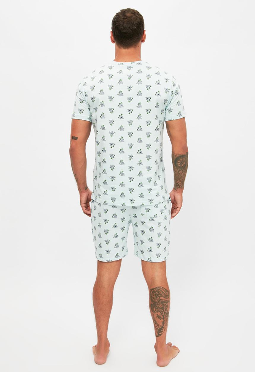 Trendyol - Short sleeve tee & shorts sleep set - mint