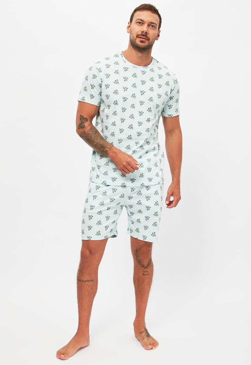 Trendyol - Short sleeve tee & shorts sleep set - mint