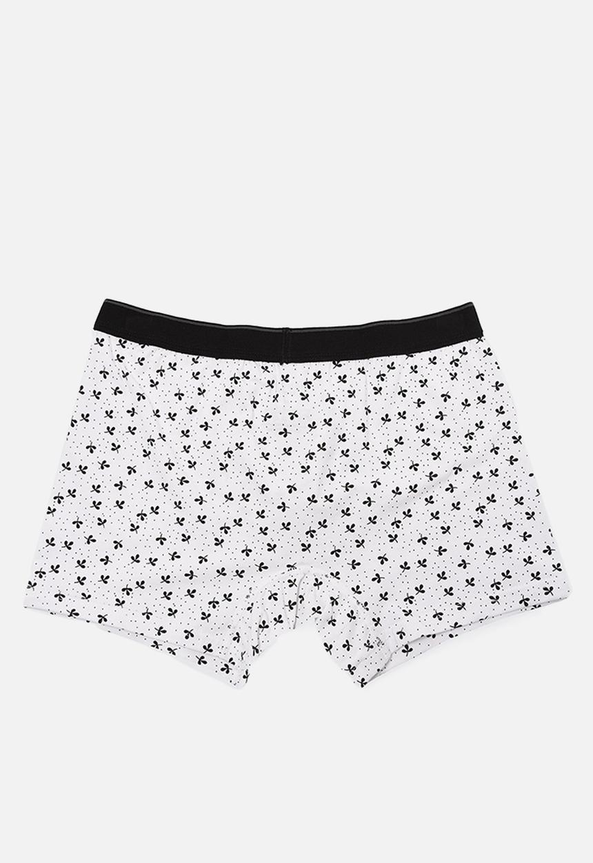 Trendyol - Printed 3 pack boxer shorts - black/grey/white