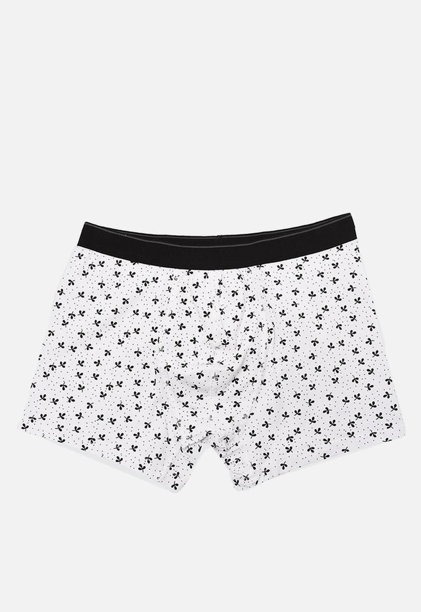 Trendyol - Printed 3 pack boxer shorts - black/grey/white