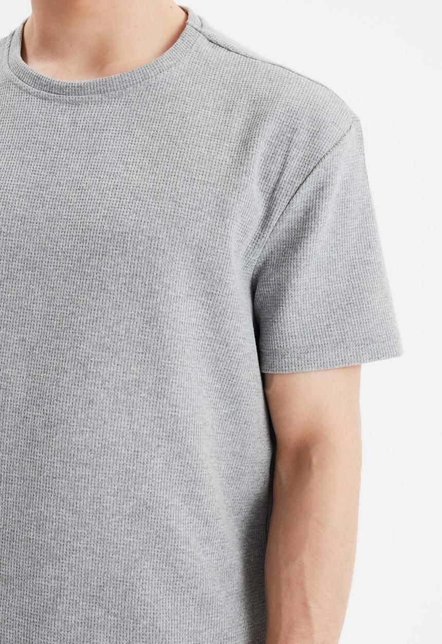 Trendyol - Plain top & shorts pj set - grey