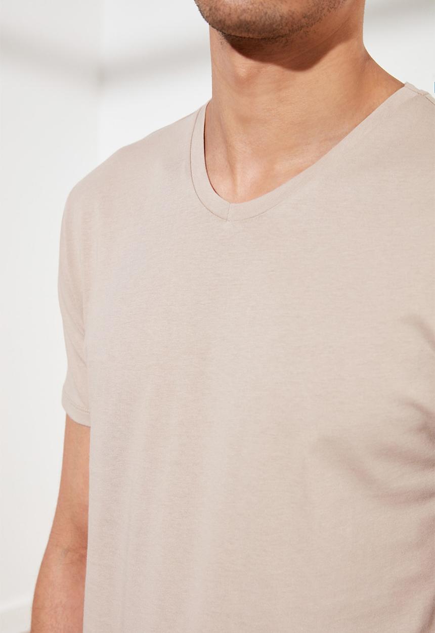Trendyol - Plain short sleeve tee - neutral