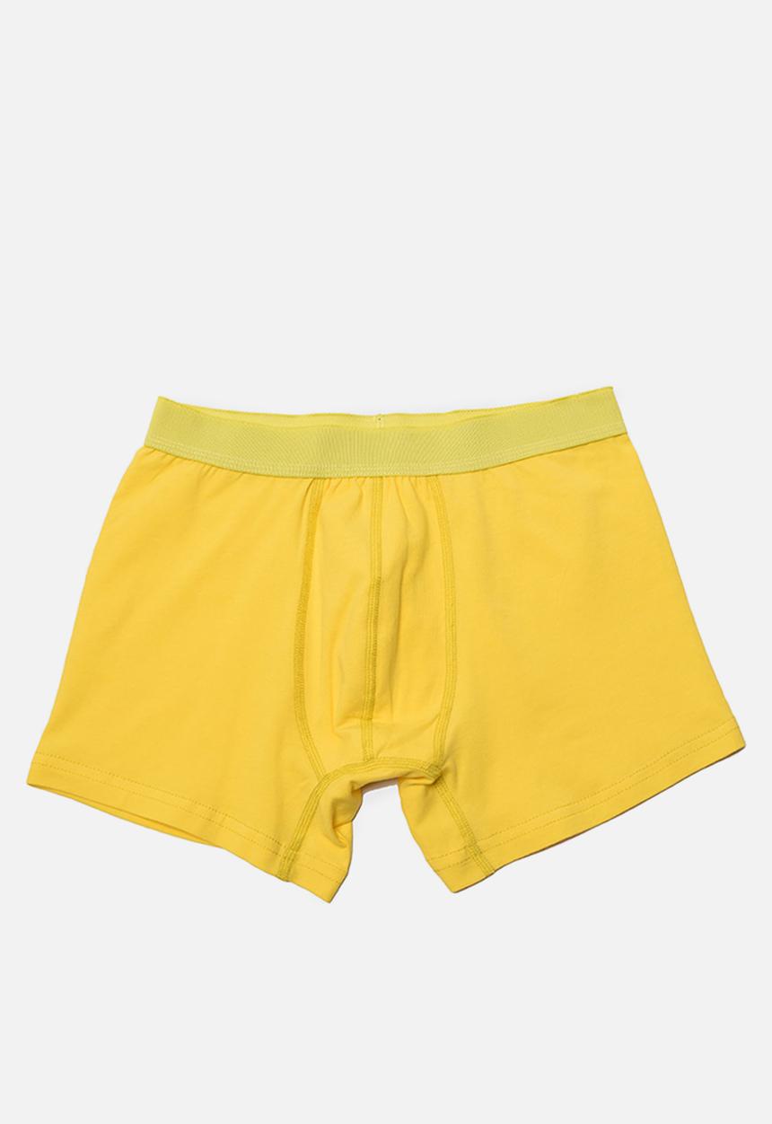 Trendyol - Printed 3 pack boxer shorts - black & yellow