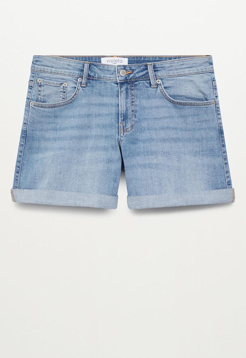 Violeta by Mango - Plus shorts vicky - blue