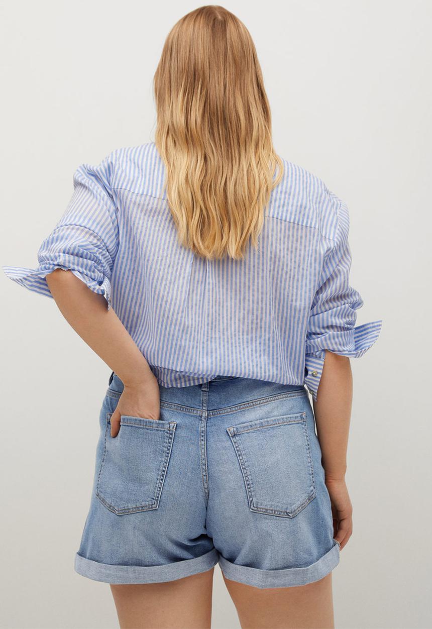 Violeta by Mango - Plus shorts vicky - blue