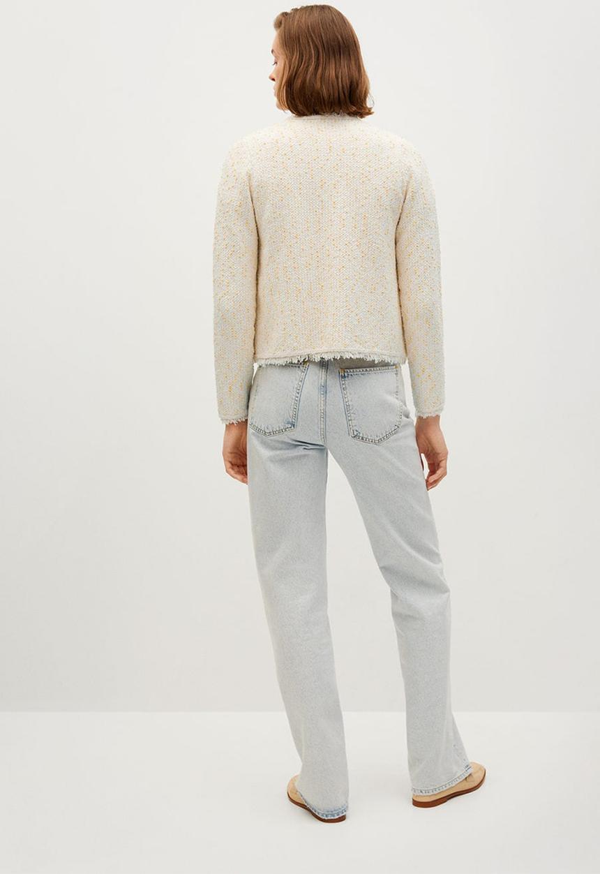 MANGO - Cardigan mikado - light beige