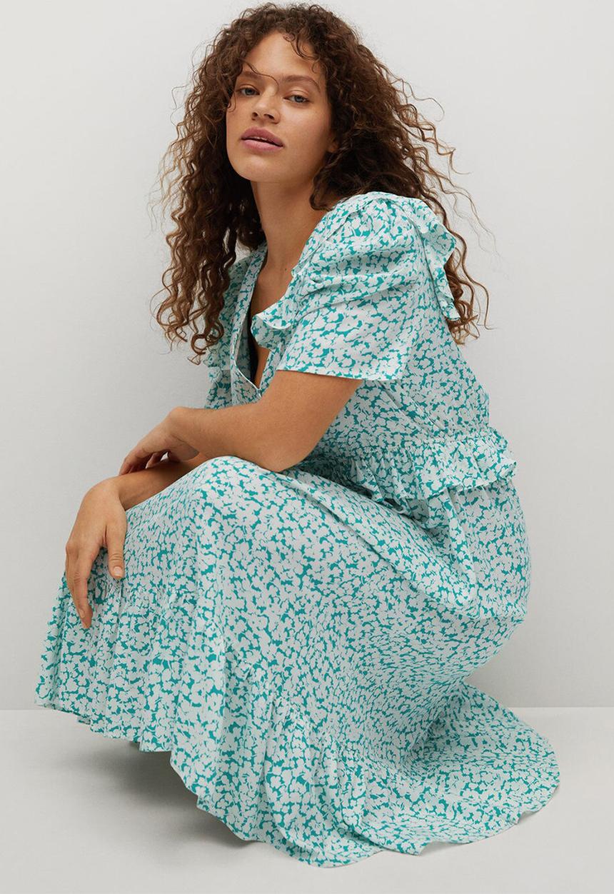 Violeta by Mango - Plus dress beauty - green