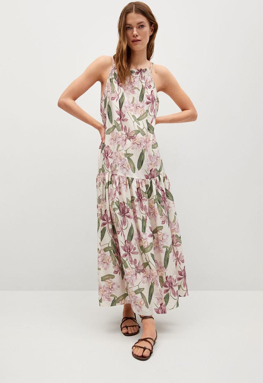 MANGO - Dress lula - light beige