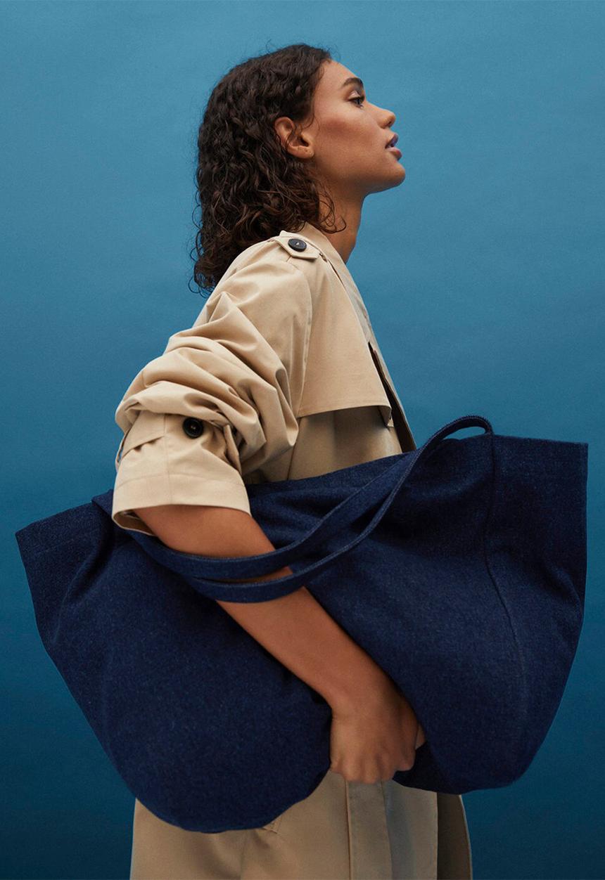 MANGO - Marbella bag - blue