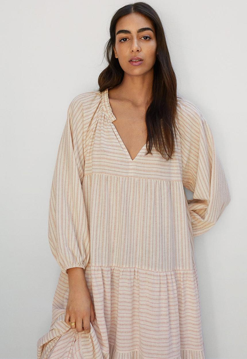 MANGO - Dress renee - light beige