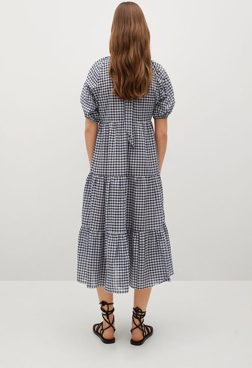 MANGO - Dress tania - black & grey