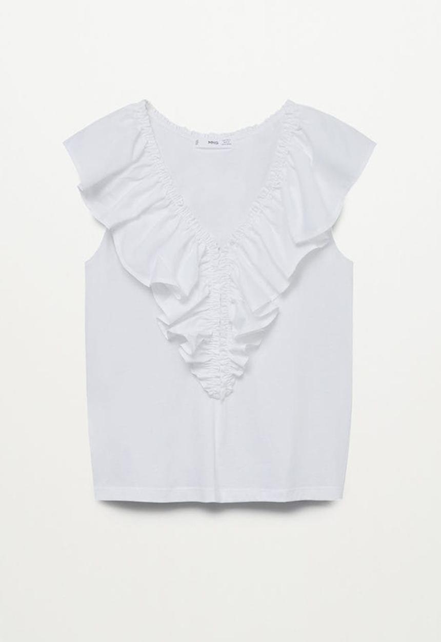 MANGO - T-shirt jimena - white
