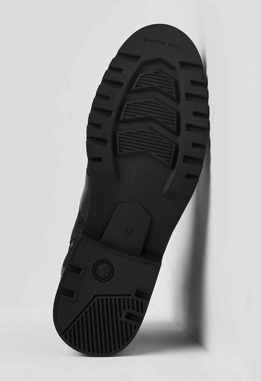 G-STAR - Trens boot leather mix  - black