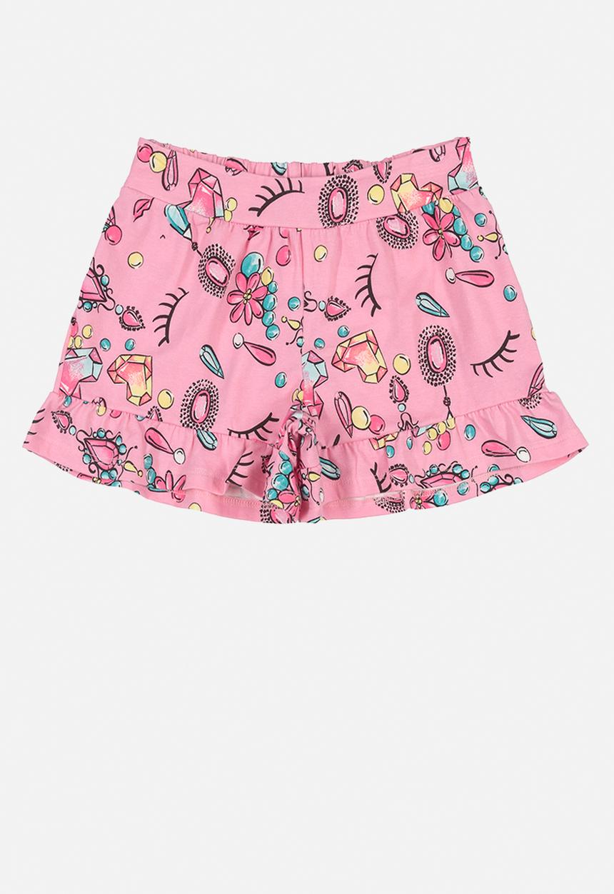 Quimby - Girls hey tee & shorts set - pink