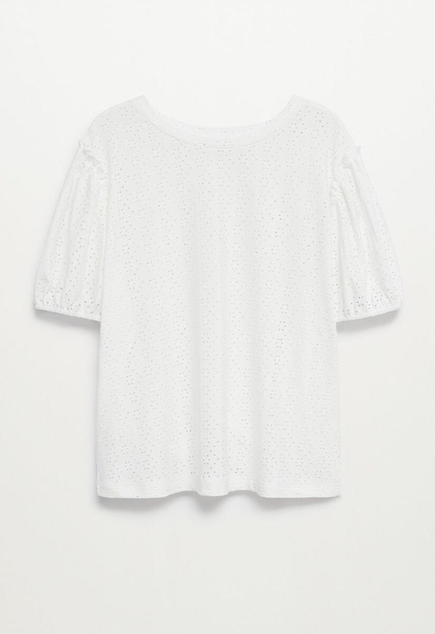 Violeta by Mango - Plus T-shirt lyon - white