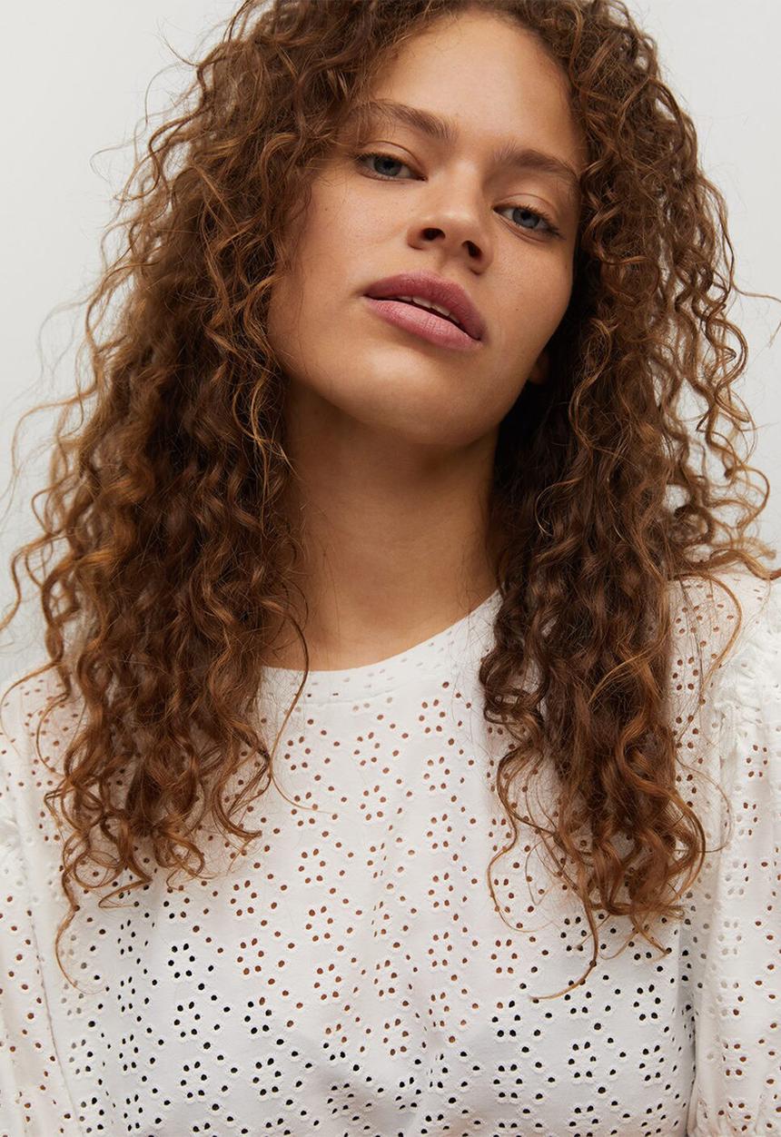 Violeta by Mango - Plus T-shirt lyon - white