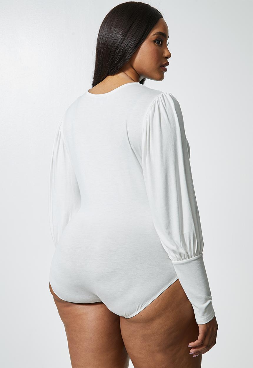 Superbalist - Cuffed detail fitted bodysuit - milk