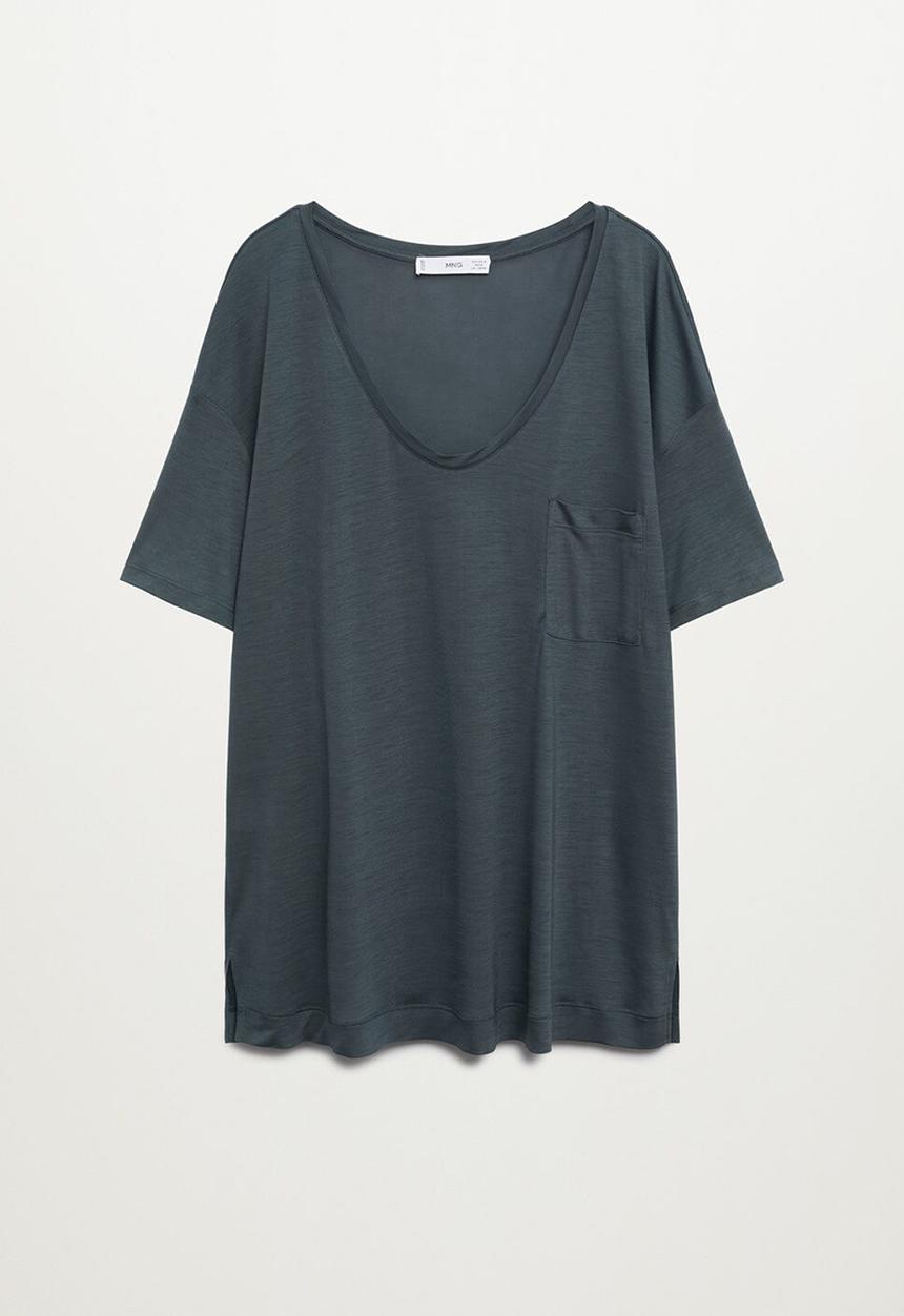 Violeta by Mango - Plus T-shirt lionel - charcoal