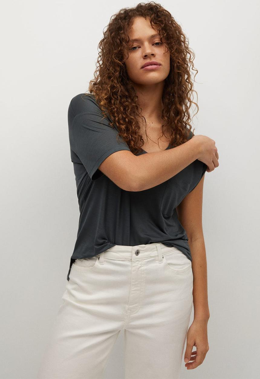 Violeta by Mango - Plus T-shirt lionel - charcoal
