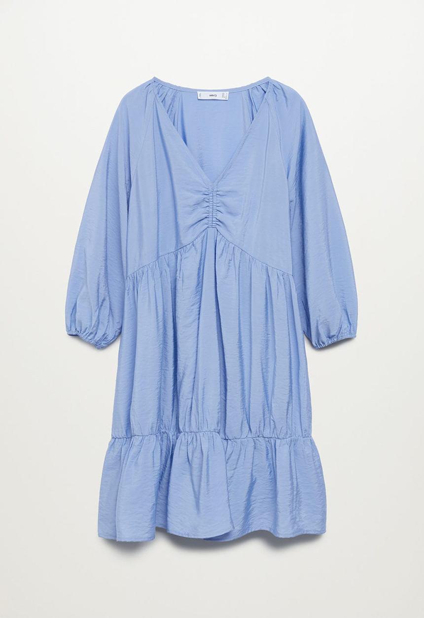 MANGO - Dress falcon - blue