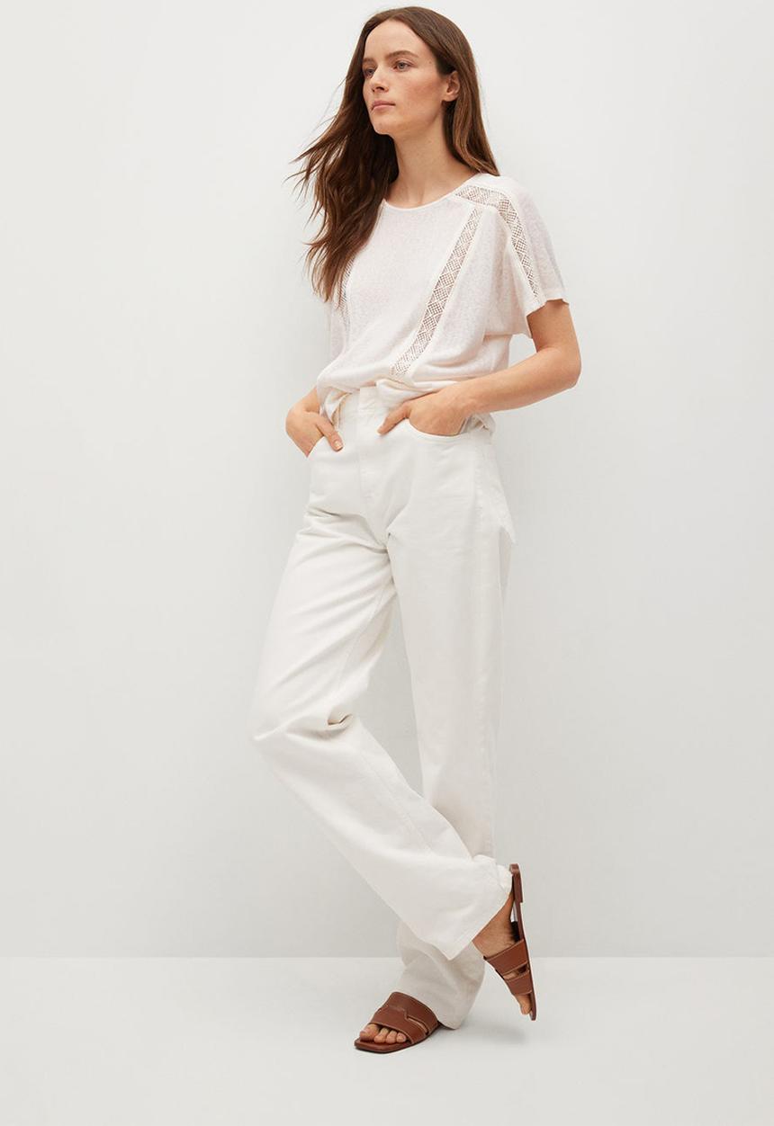 MANGO - T-shirt furni - neutral