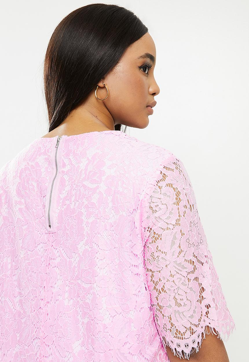 Glamorous - Curve lace dress - purple
