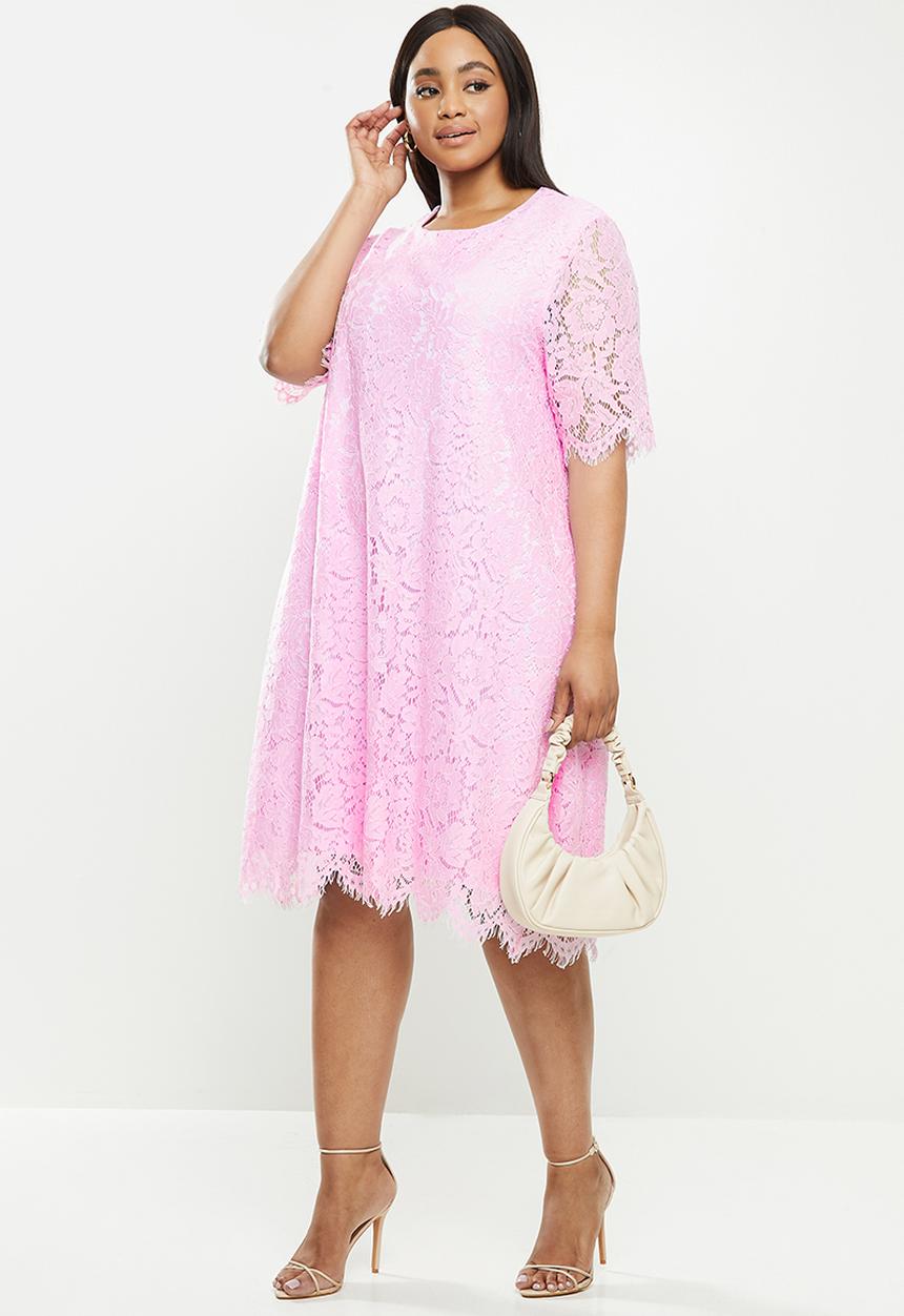 Glamorous - Curve lace dress - purple